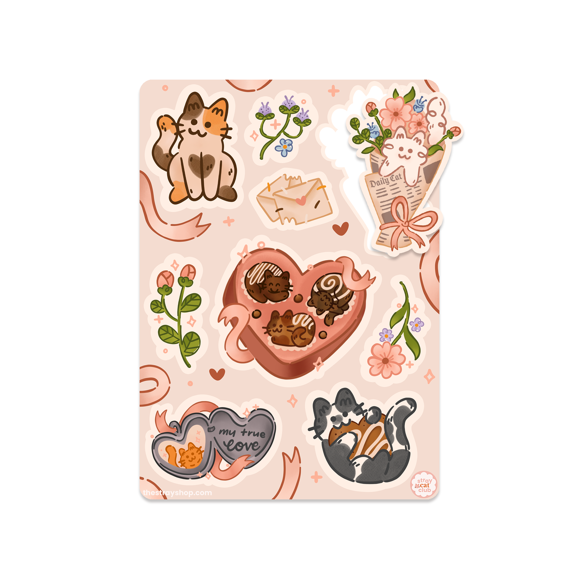 Purrrfect Sticker Purrfectly Yours Sticker Sheet | Weatherproof, Dishwasher Safe, Vinyl ...